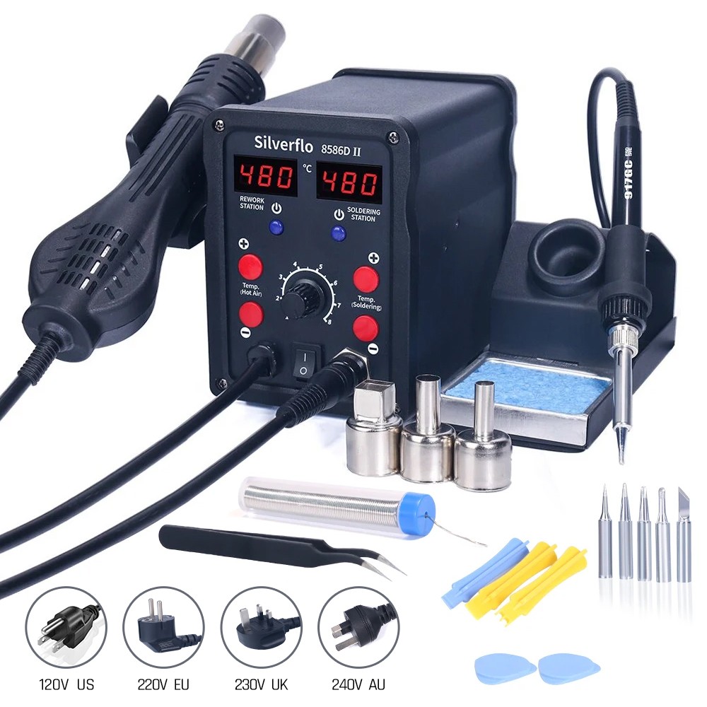 Smd Solder Paste - Silverflo 8586D Soldering Station 2 IN