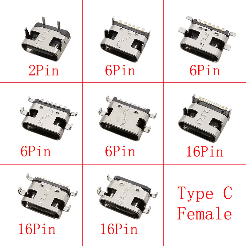 Smd Solder Paste - 10Pcs USB Type C Female Jack
