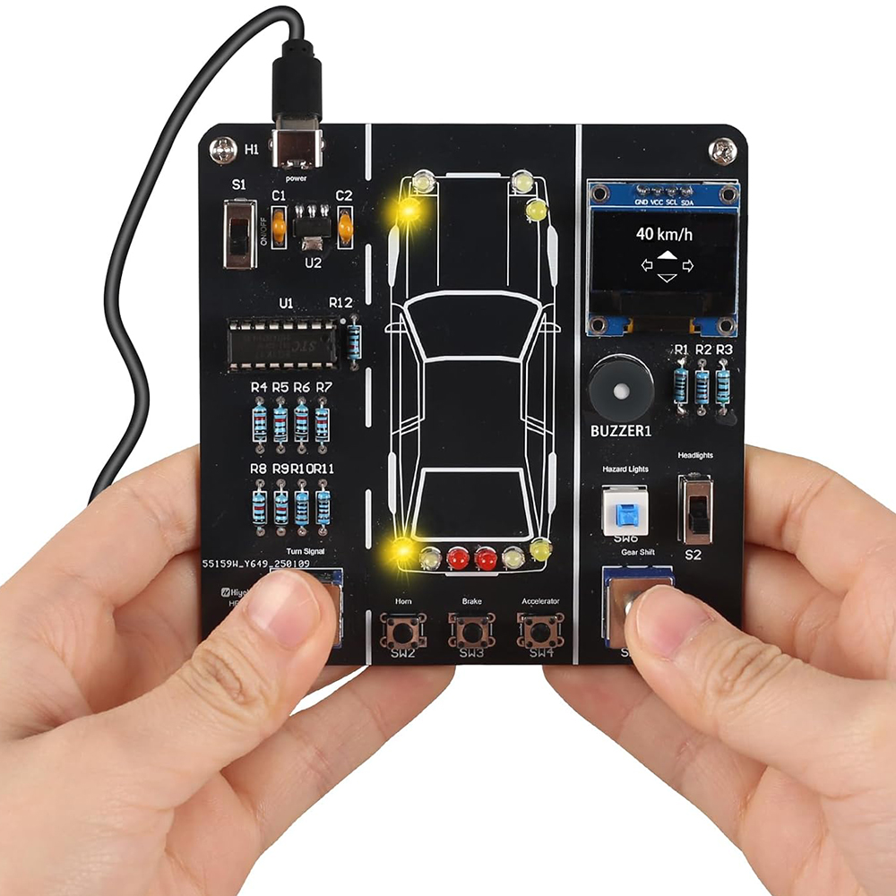 Diy Electronics Learning Kit - DIY Car Driving Simulation Soldering Practice