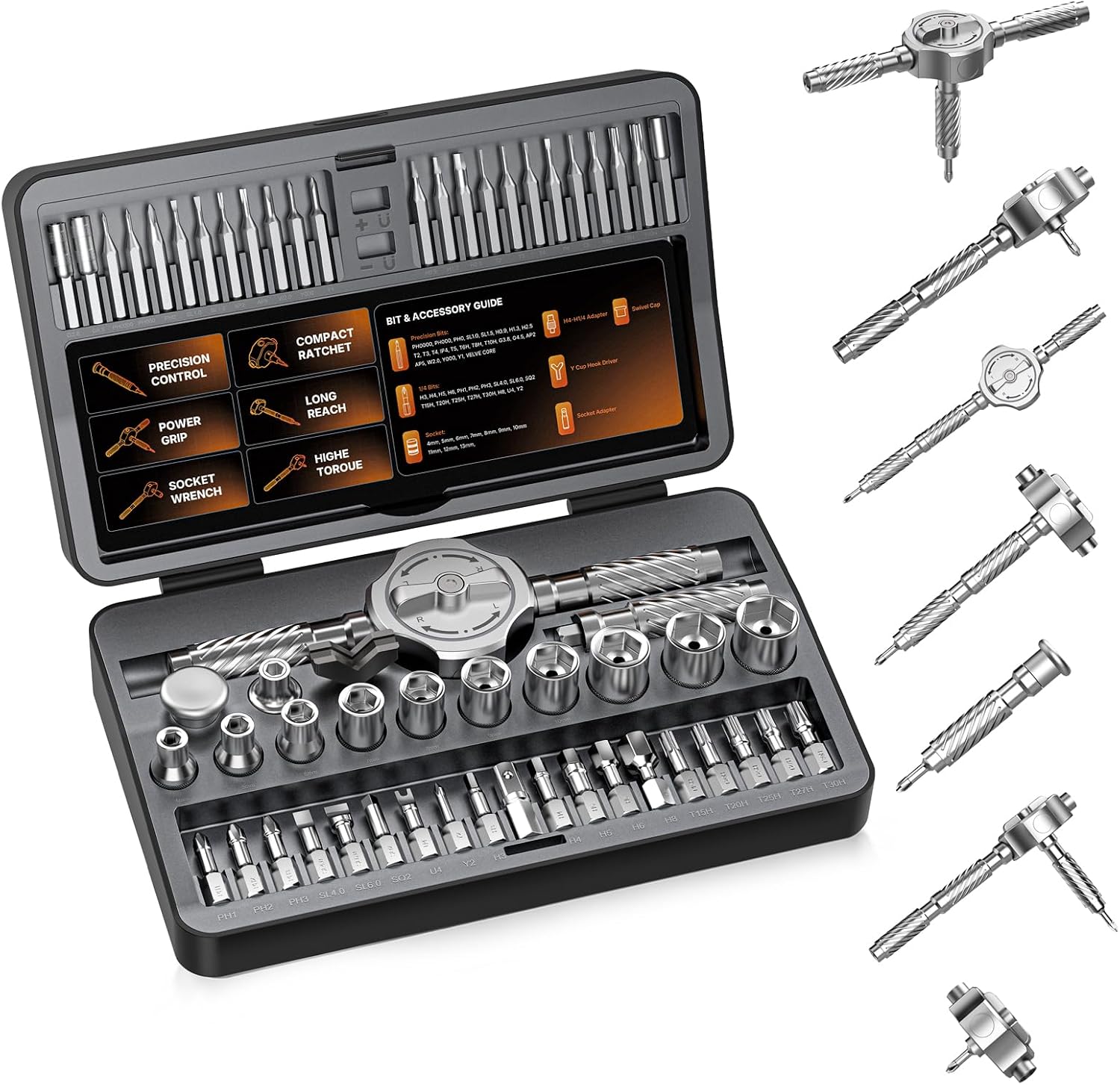 Diy Electronics Gifts - 62 in 1 Magnetic Screwdriver Set,