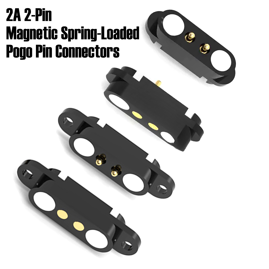 Diy Electronic Load - 1 Set 2A 2-Pin Magnetic Spring-Loaded