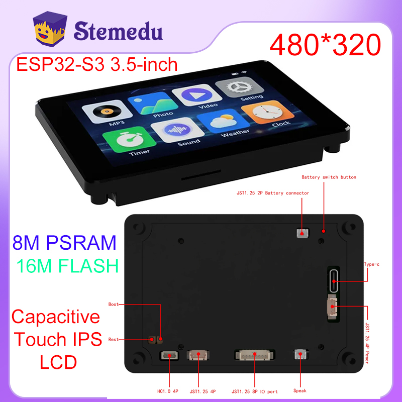 Arduino Diy Electronics - Mini ESP32-S3 3.5inch Capacitive Touch IPS