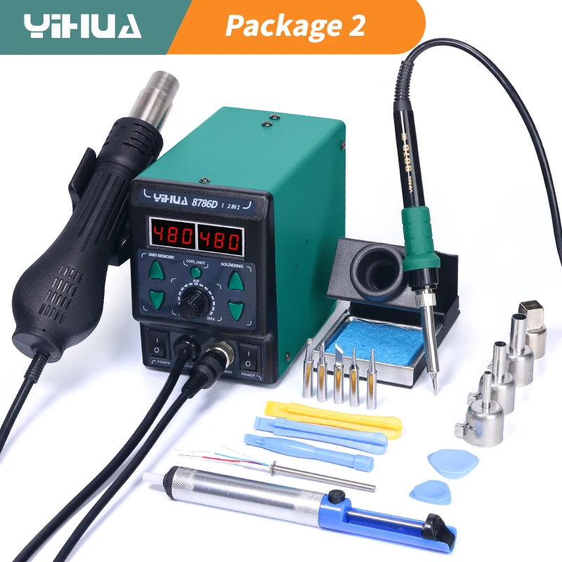 Smd Solder Paste - YIHUA 8786D Soldering Iron Hot Air