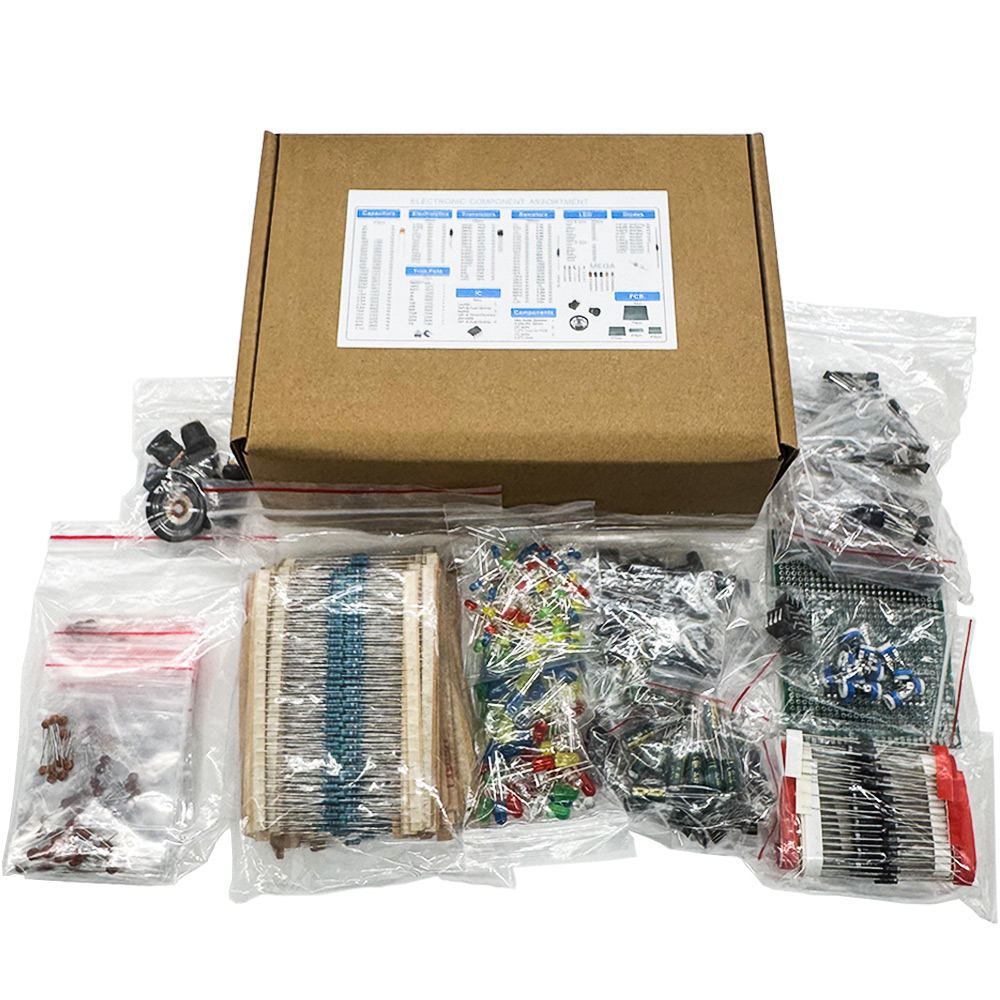 Diy Electronics Components Kit - 1900PCS Electronic Component Kit Capacitors, Resistors,