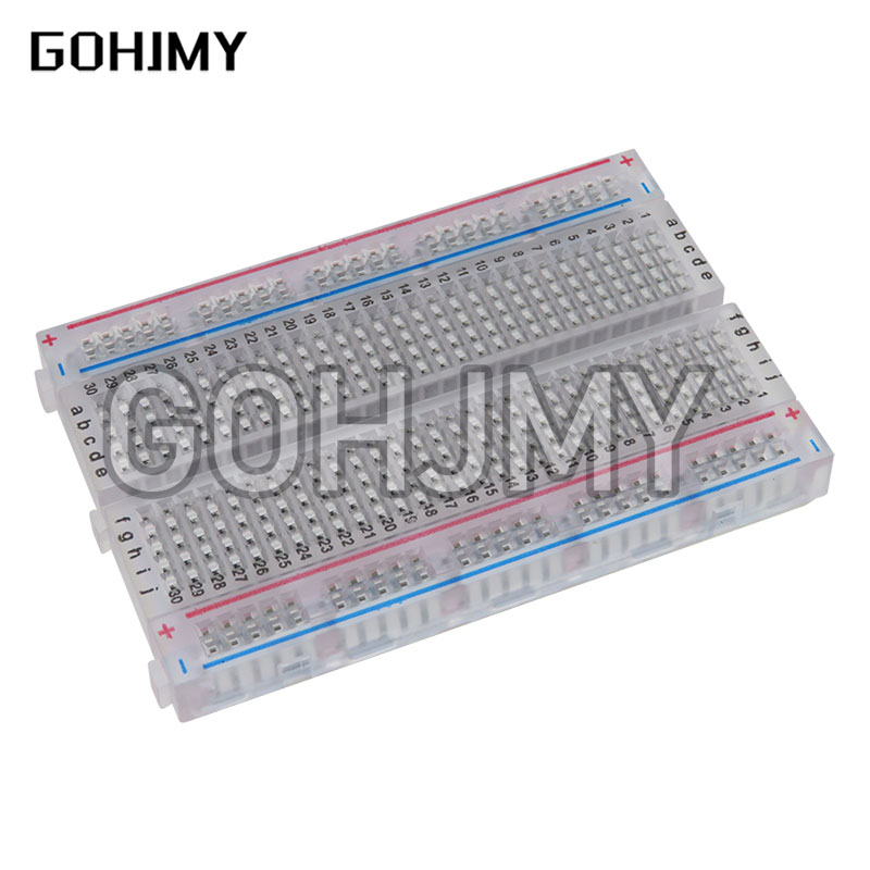 Diy Electronics Breadboard - 10pcs Transparent mini bread board /