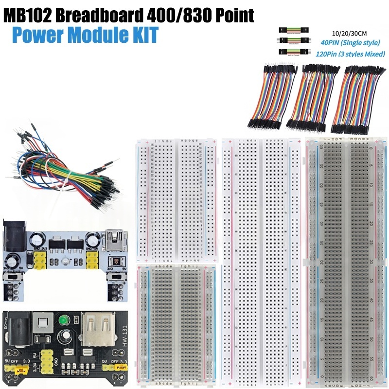Breadboard Jumper Wire - MB-102 MB102 Breadboard 400 830 Point