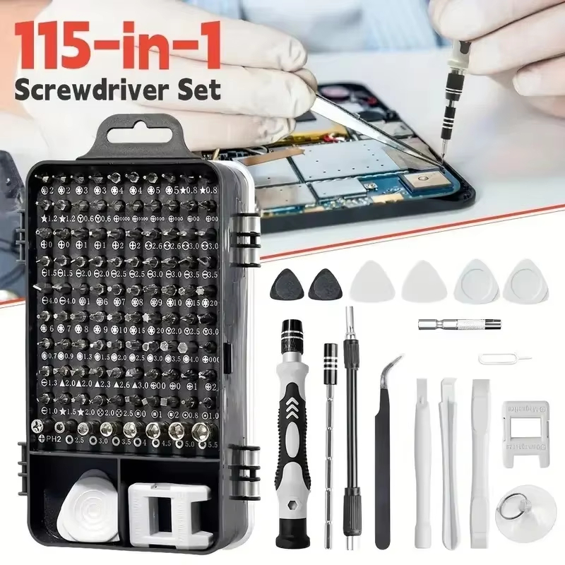 Diy Electronics Components Kit - 115-in-1 Precision Screwdriver Set with Magnetic