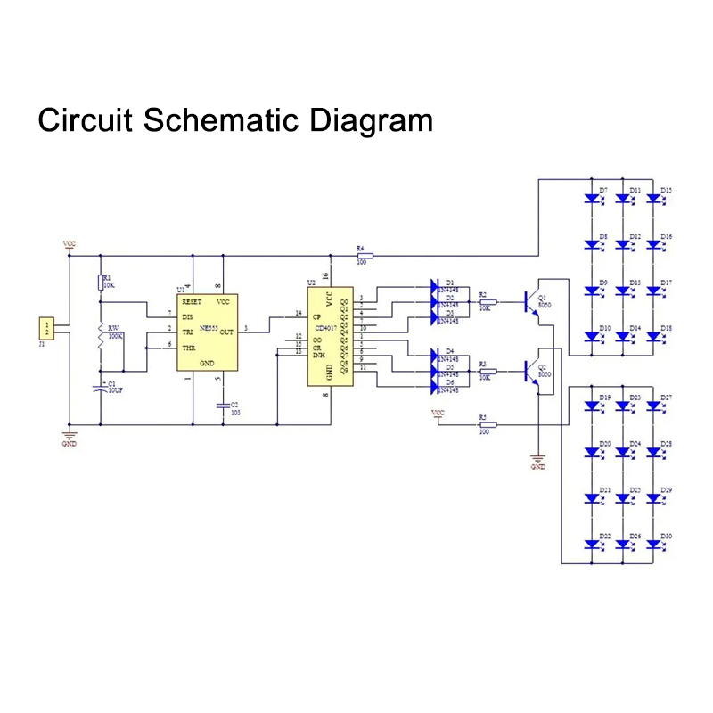 IC LED Red Blue Double Color F - огляд і ціна Diy Electronics Gifts
