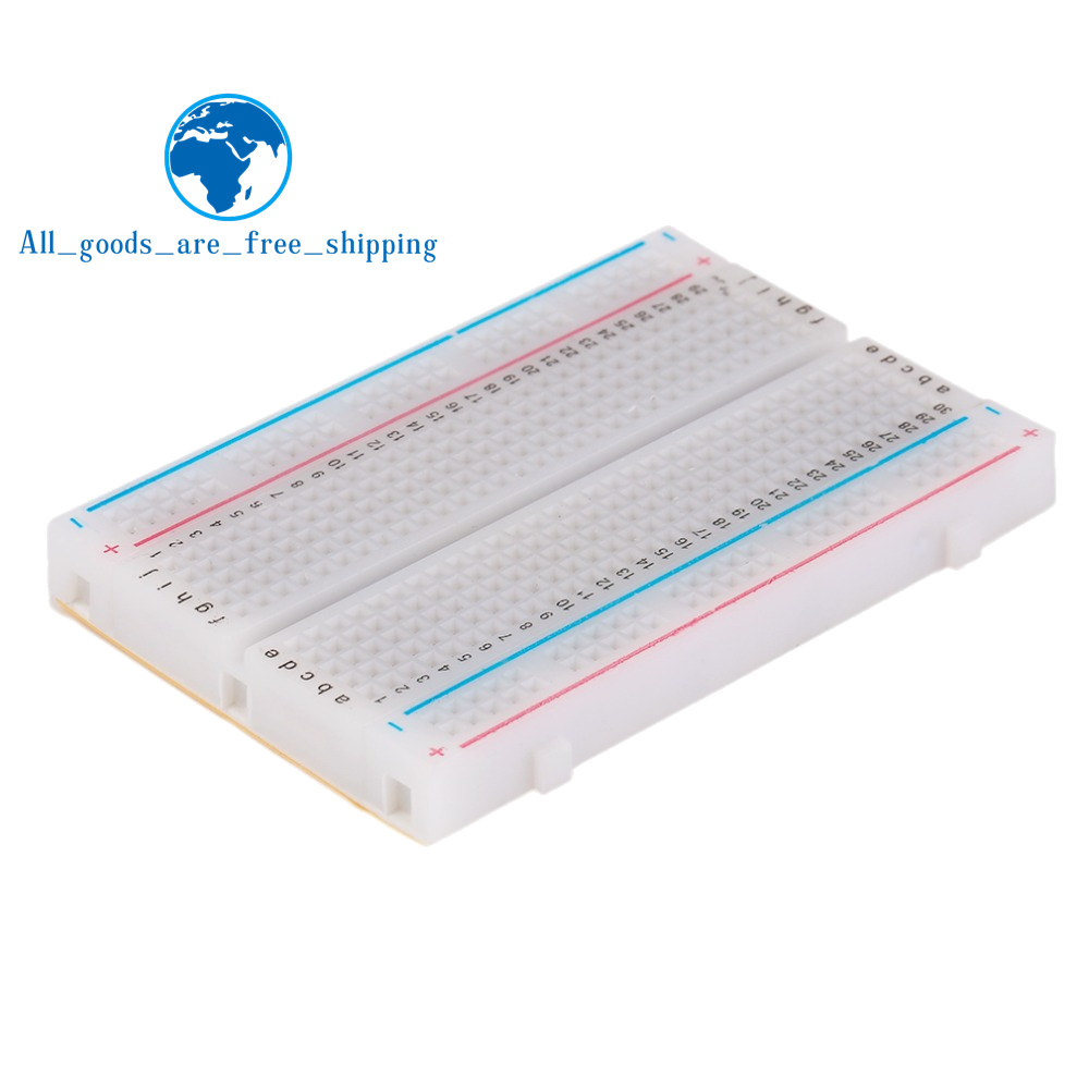 1/3pcs 8.5x5.5cm 400 Tie Point - огляд і ціна Diy Electronics Breadboard