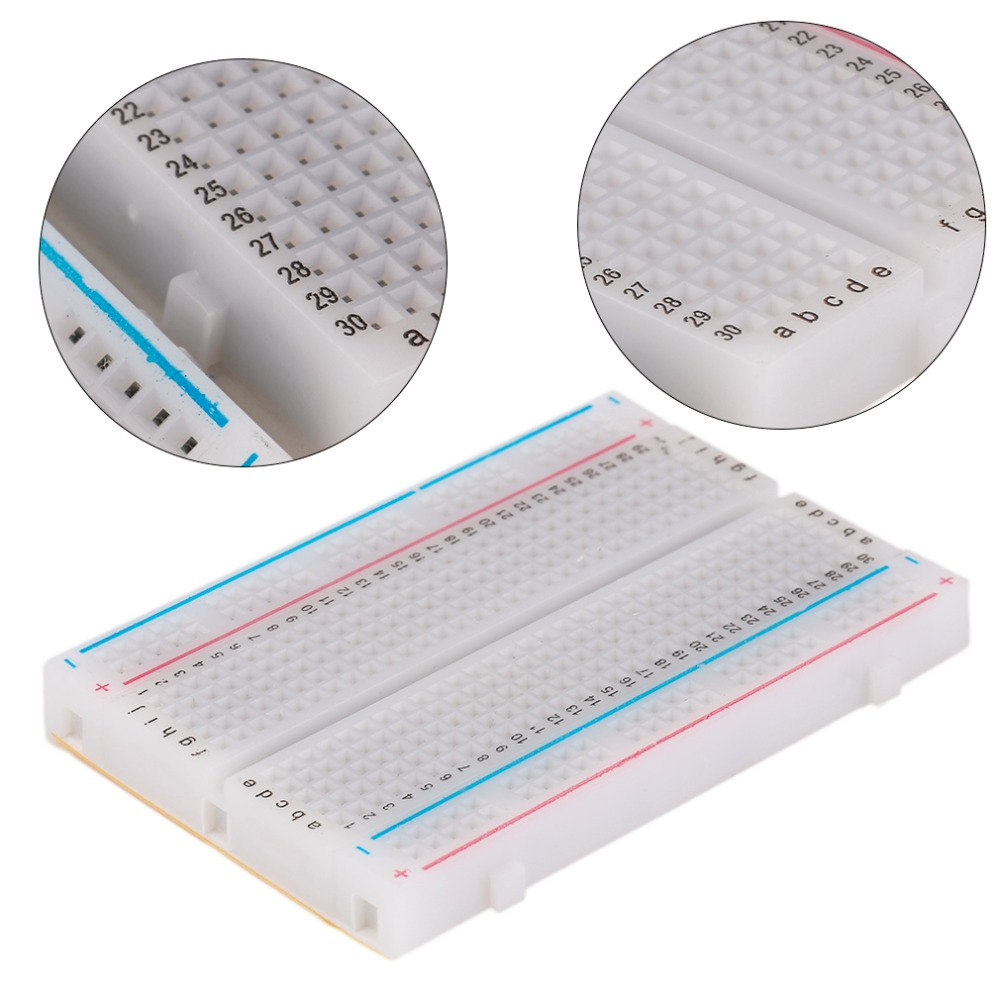 1/3pcs 8.5x5.5cm 400 Tie Point - огляд і ціна Diy Electronics Breadboard