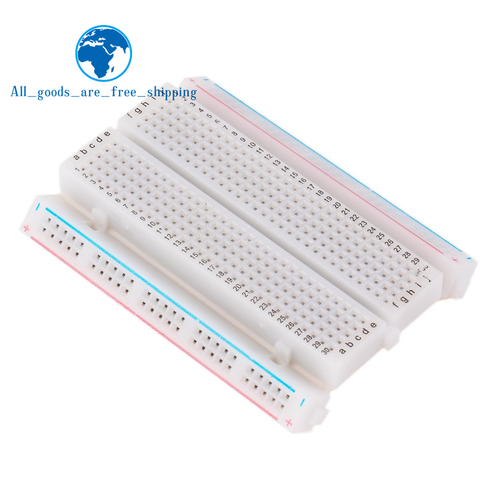 1/3pcs 8.5x5.5cm 400 Tie Point - огляд і ціна Diy Electronics Breadboard