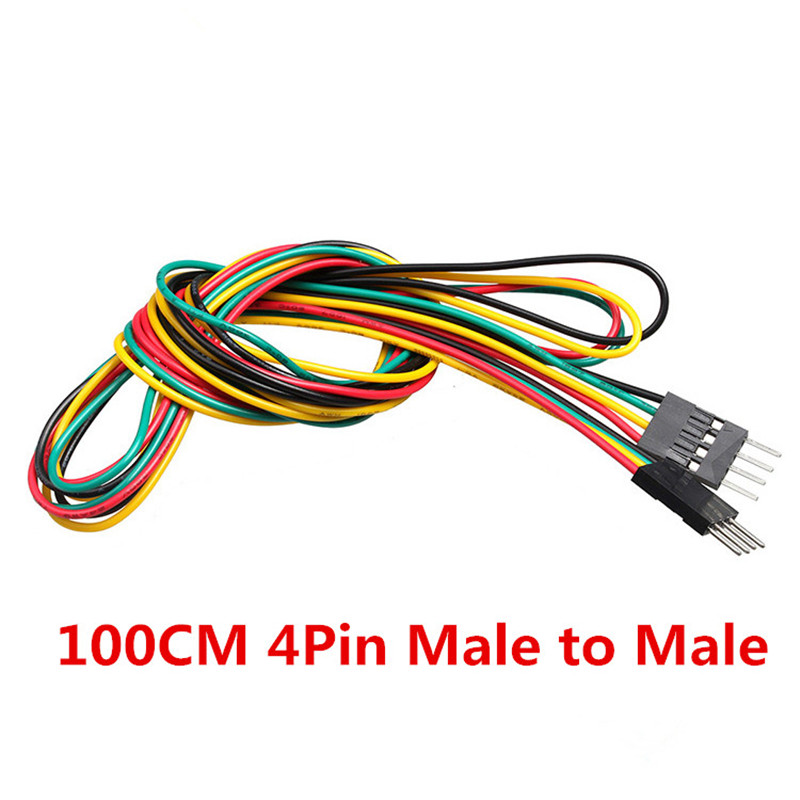10pcs/lot 4pin 100cm M-M / M-F - огляд і ціна Diy Electronics Breadboard