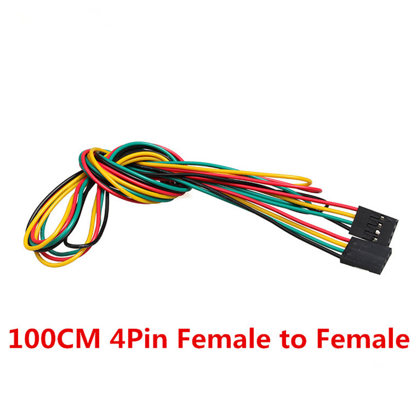 10pcs/lot 4pin 100cm M-M / M-F - огляд і ціна Diy Electronics Breadboard