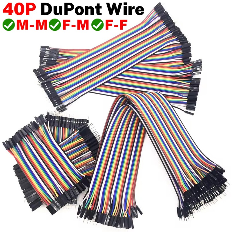 40Pin Dupont Cable Ribbon Jump - огляд і ціна Diy Electronics Breadboard