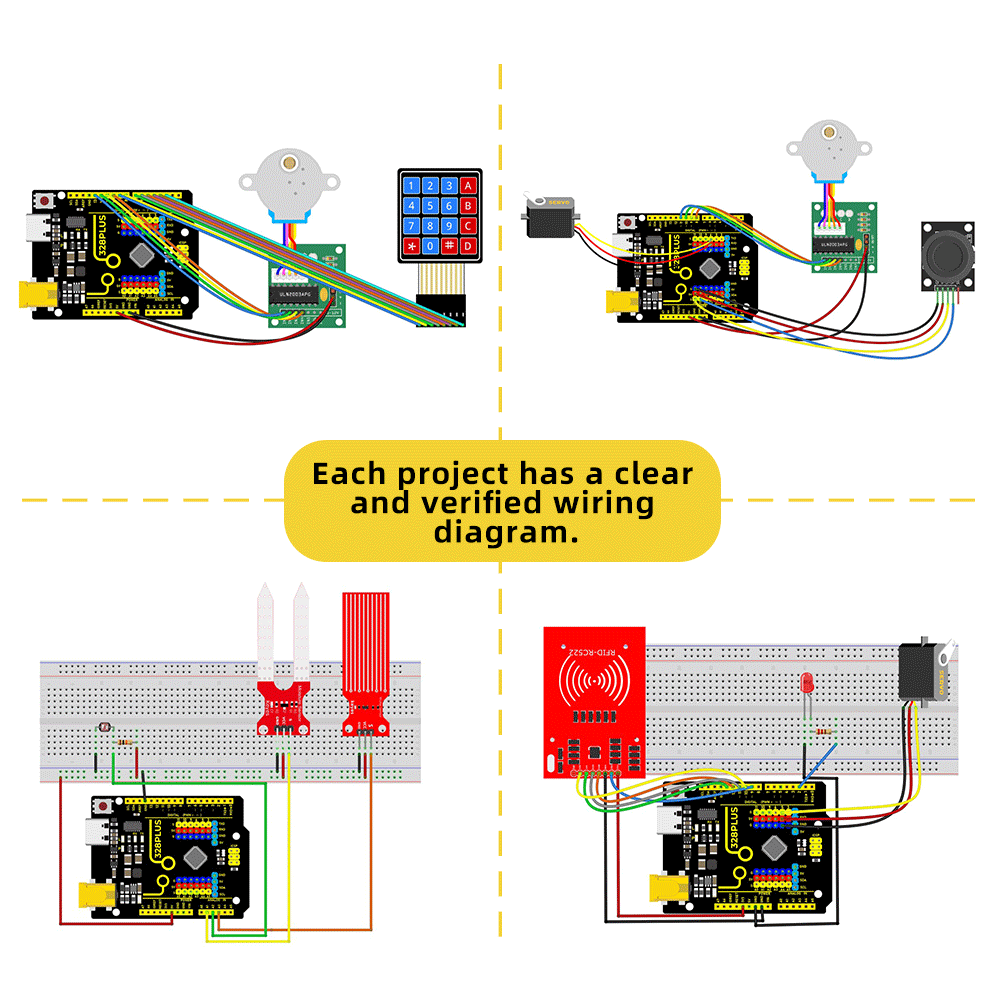 Keyestudio UNO R3 40Project Pr - огляд і ціна Diy Electronics Online