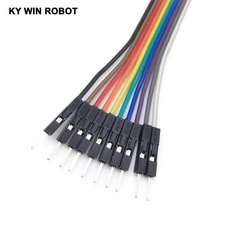 DuPont line 10pcs 10cm 2.54mm  - огляд і ціна Breadboard Jumper Wire