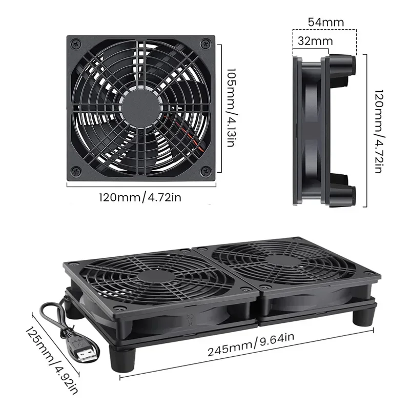 Router Cooling Fan High Airflo - огляд і ціна Diy Electronics Box