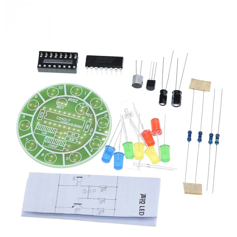 CD4017 Colorful Voice Control  - огляд і ціна Diy Electronics Lab