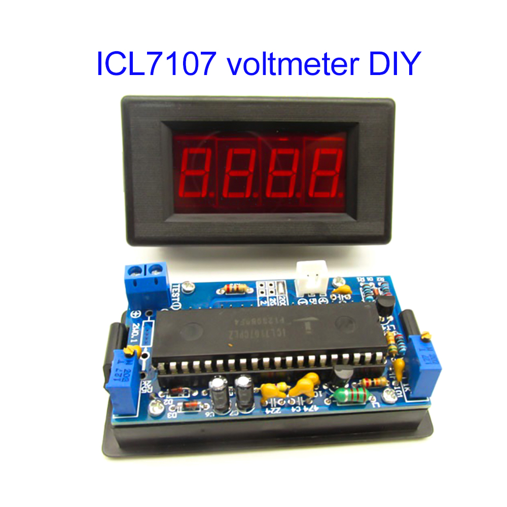 ICL7107 Voltmeter DIY Kit Part - огляд і ціна Diy Electronics Learning Kit