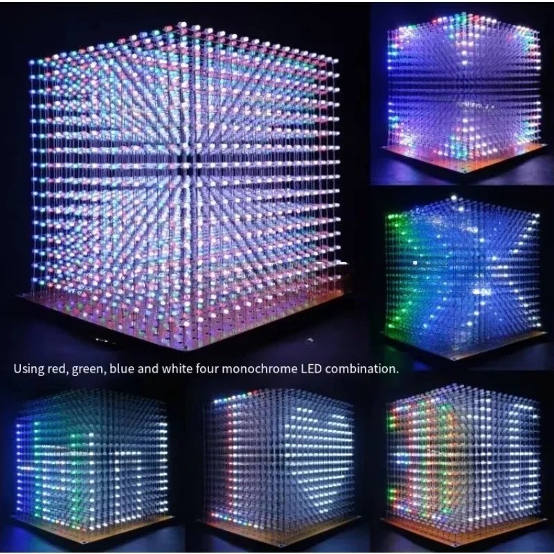 3 D16mini Light Cube Kit 16x16 - огляд і ціна Diy For Electronics