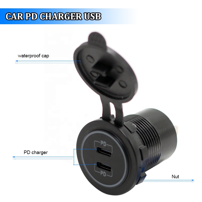 12V USB C Car Chargers Socket  - огляд і ціна Diy Marine Electronics