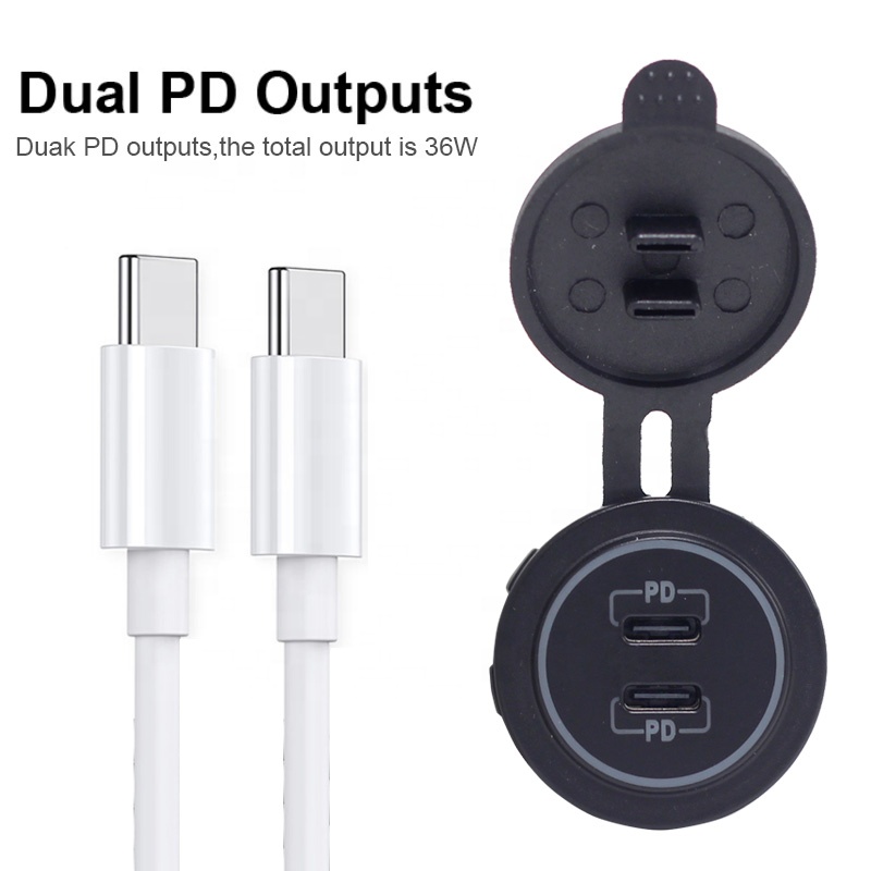 12V USB C Car Chargers Socket  - огляд і ціна Diy Marine Electronics