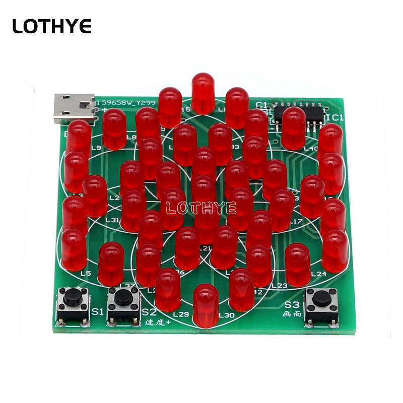 43 LED Multi Style Pattern Ele - огляд і ціна Diy Electronics Components Kit