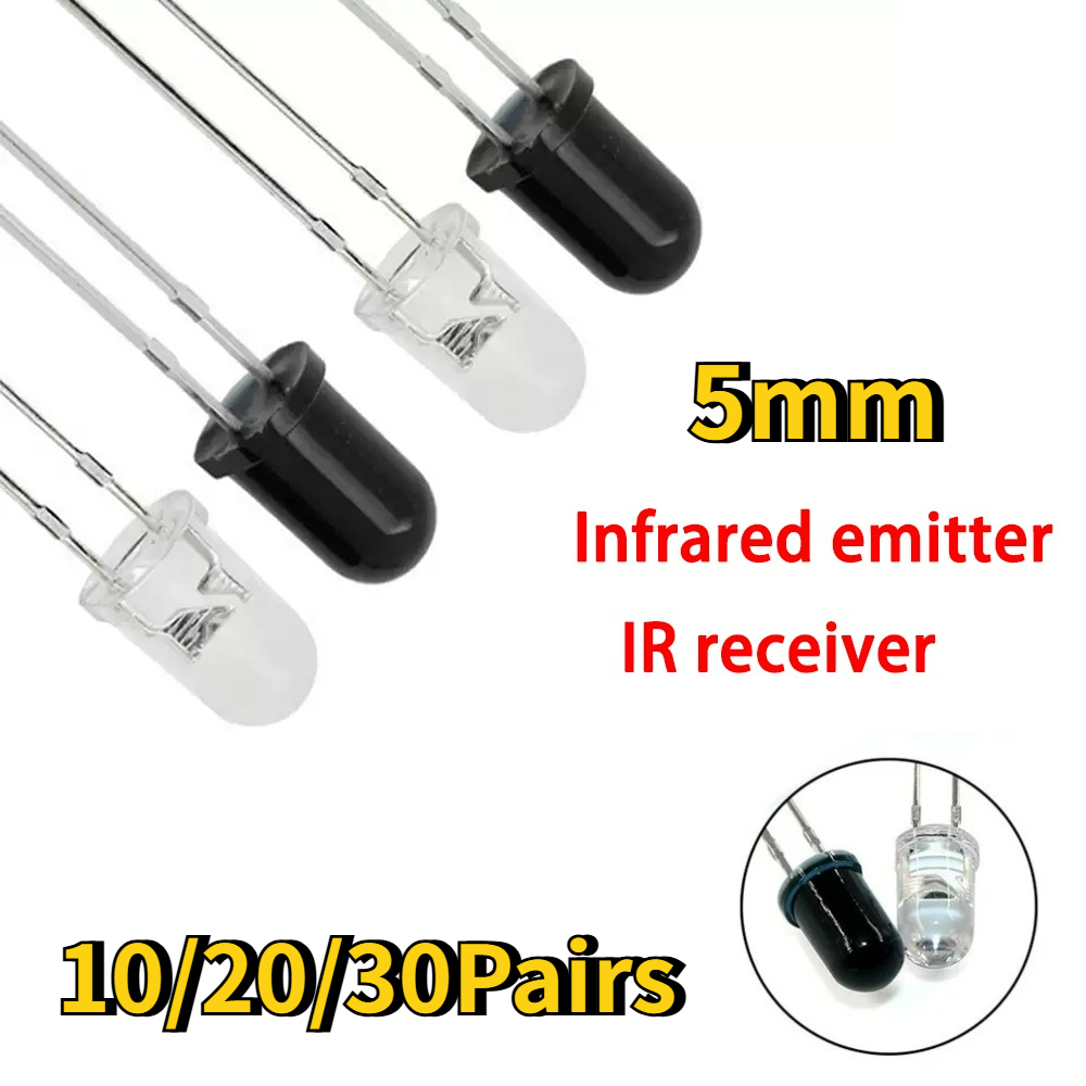 10-30Pairs 5mm 940nm IR LED Di - огляд і ціна Diy Electronics India