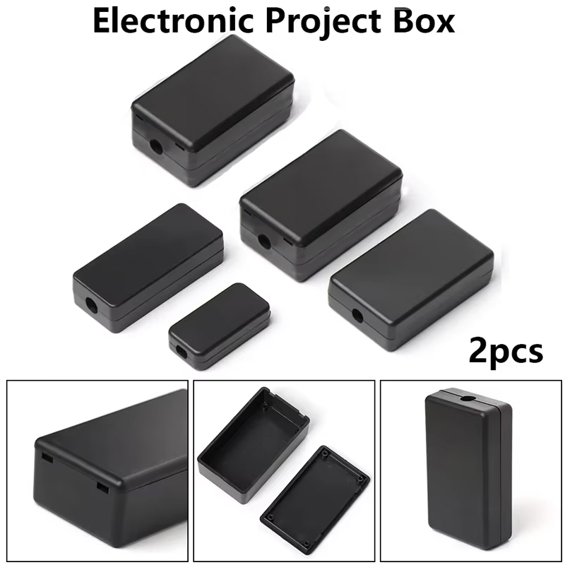 2PCS Plastic Waterproof Black  - огляд і ціна Diy Electronics Box