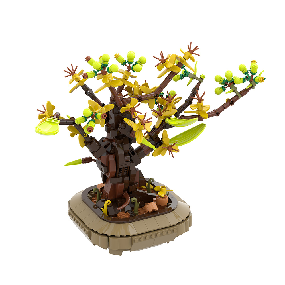 Gobricks MOC Apricot Bonsai Bu - огляд і ціна Diy Electronics Gifts