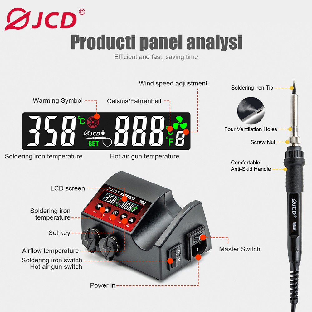 JCD 8898Pro Soldering Station  - огляд і ціна Smd Solder Paste