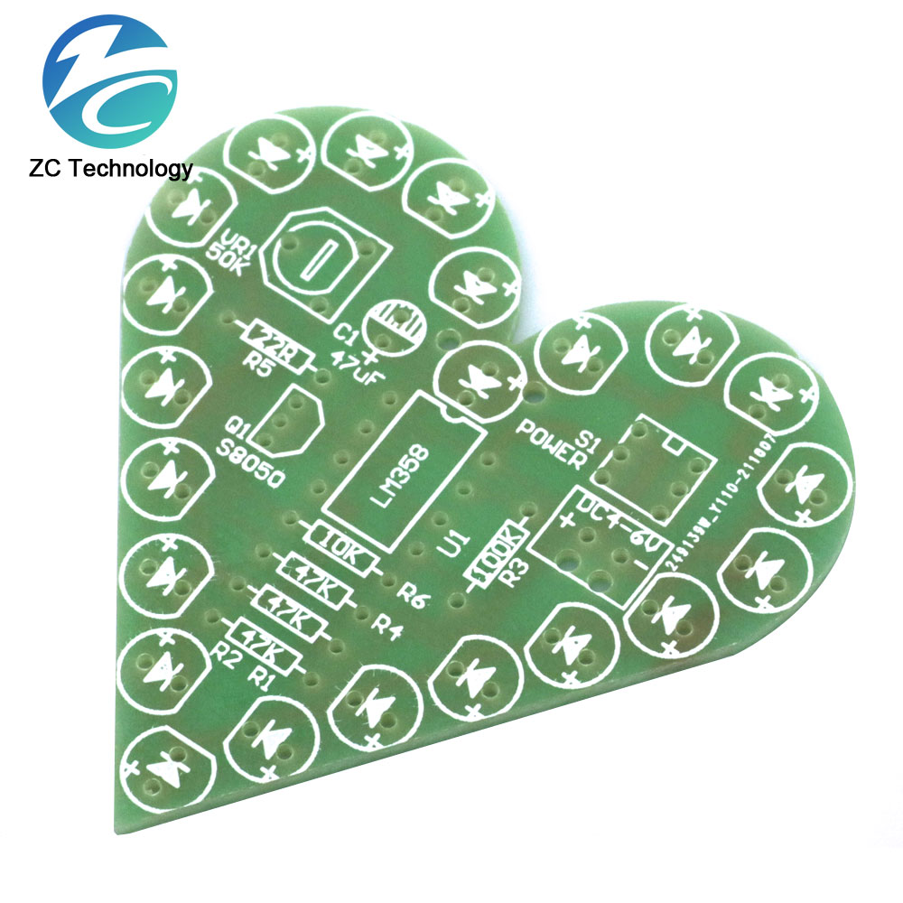 DIY Kit Heart Shape Breathing  - огляд і ціна Diy Electronics Learning Kit