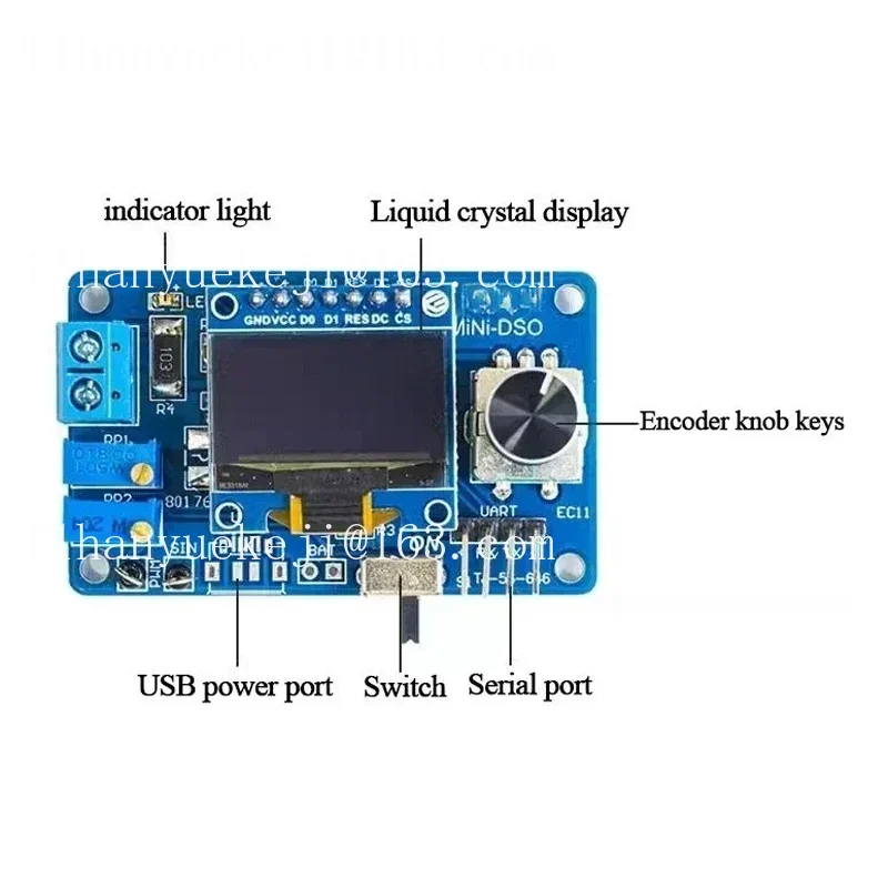 STC8K8A Microcontroller Kit DI - огляд і ціна Oscilloscope Dso Mini