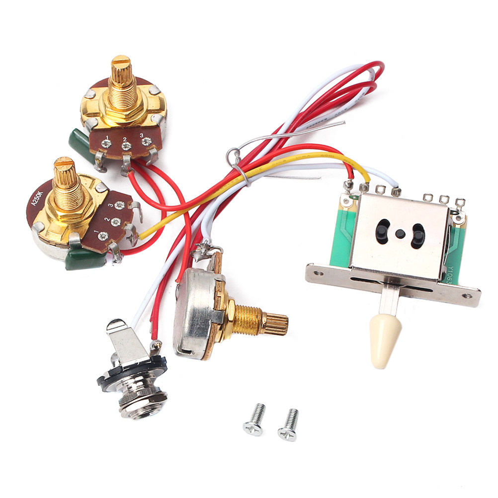 1Set Heavy Duty Guitar Wiring  - огляд і ціна Diy Electric Guitar Electronics