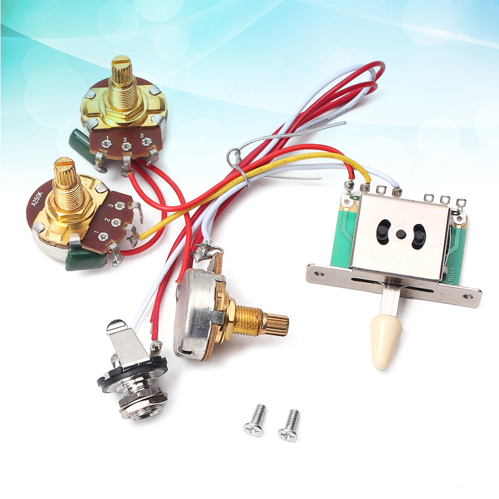 1Set Heavy Duty Guitar Wiring  - огляд і ціна Diy Electric Guitar Electronics