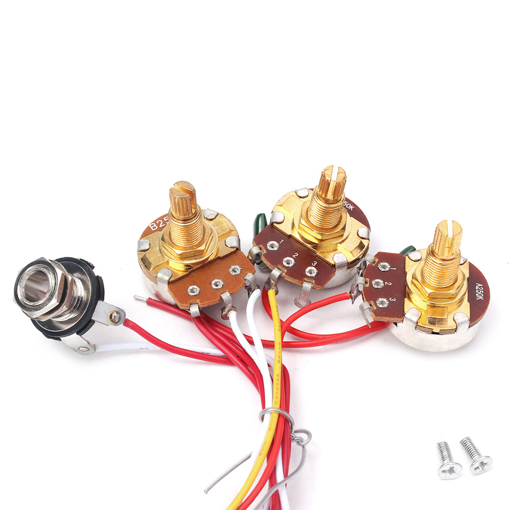 1Set Heavy Duty Guitar Wiring  - огляд і ціна Diy Electric Guitar Electronics