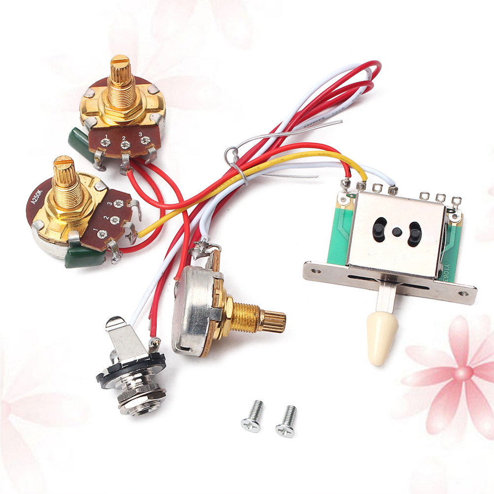 1Set Heavy Duty Guitar Wiring  - огляд і ціна Diy Electric Guitar Electronics