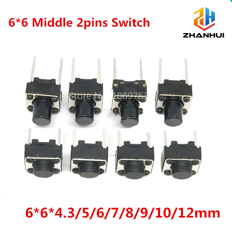 20/50/100Pcs 6x6mm Micro Tacti - огляд і ціна Arduino Diy Electronics