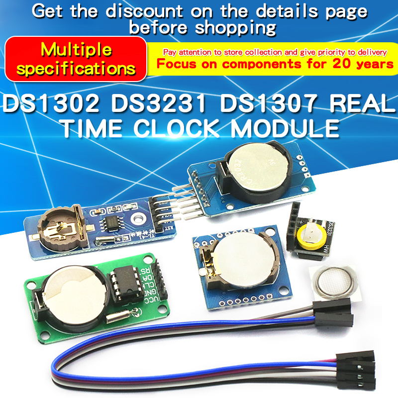 1PCS DS1302/DS1307/PCF8563/DS3 - огляд і ціна Rtc Module Ds3231