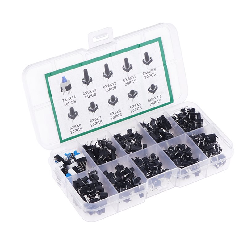 DT17 Tactile Push Button Switc - огляд і ціна Diy Electronics Components Kit