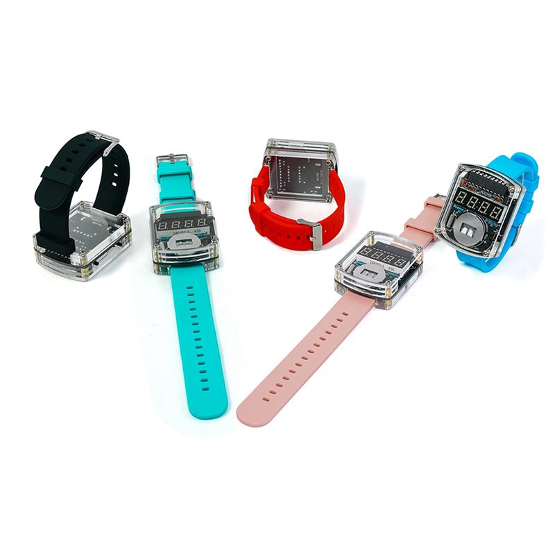 2X DIY Watch LED Watch Electro - огляд і ціна Diy Electronics Learning Kit