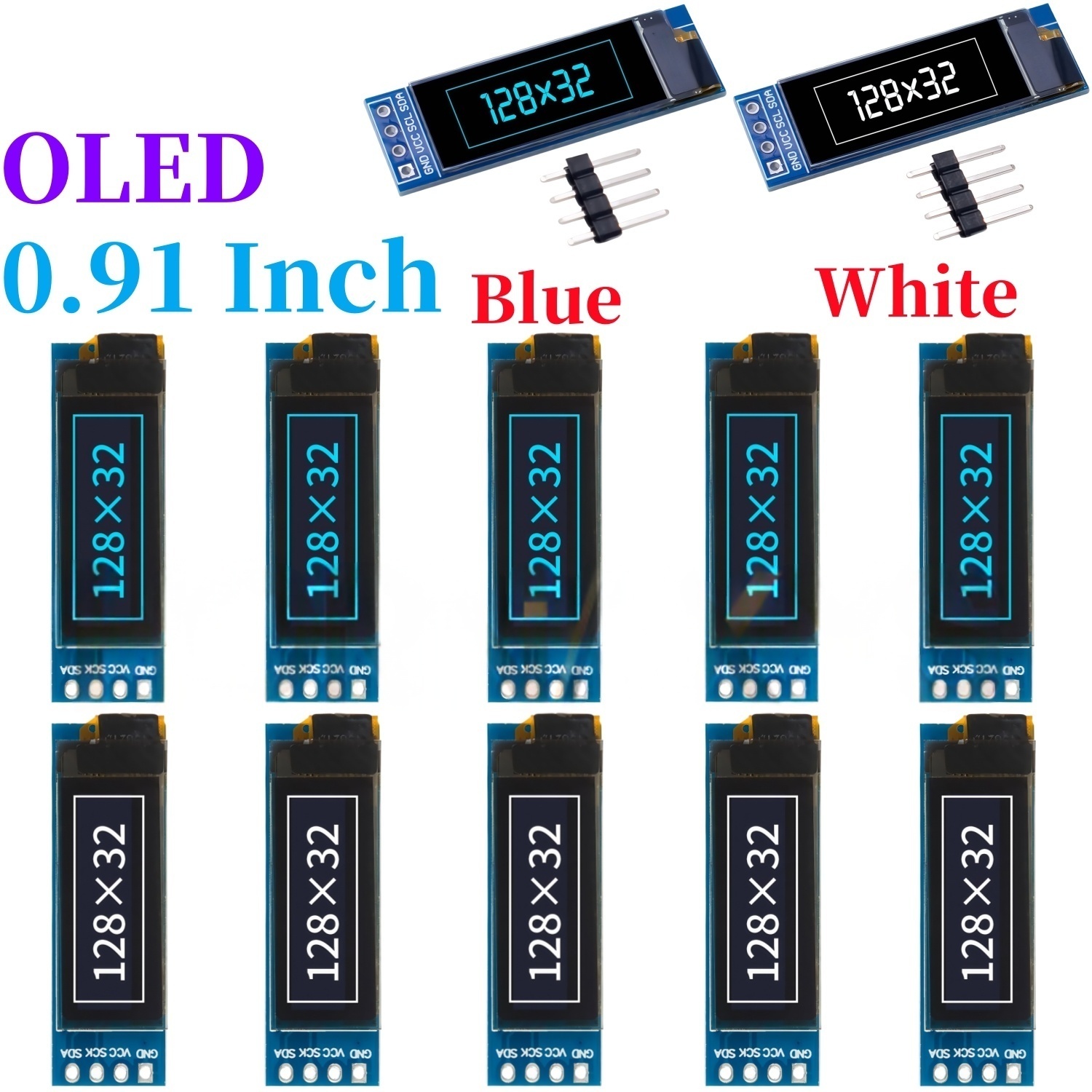 XZG 1-20PCS 0.91 Inch 128x32 I - огляд і ціна Arduino Diy Electronics