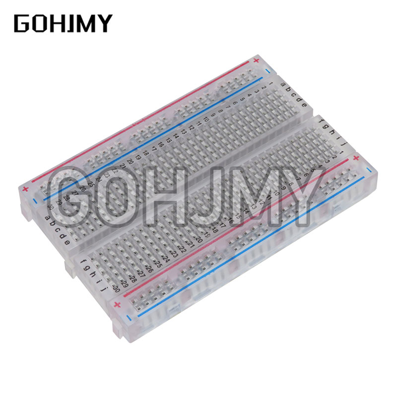 10pcs Transparent mini bread b - огляд і ціна Diy Electronics Breadboard