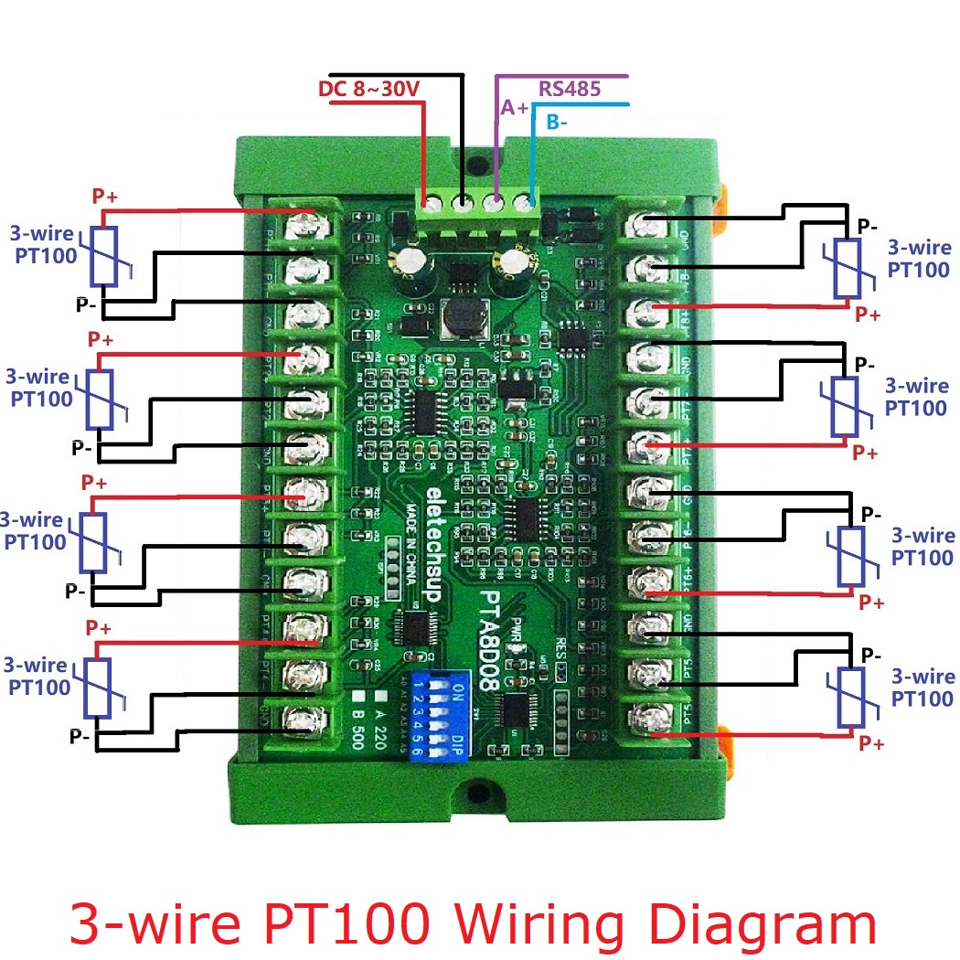 RS485 Temperature Sensor Acqui - огляд і ціна Ds18B20 Temperature Sensor