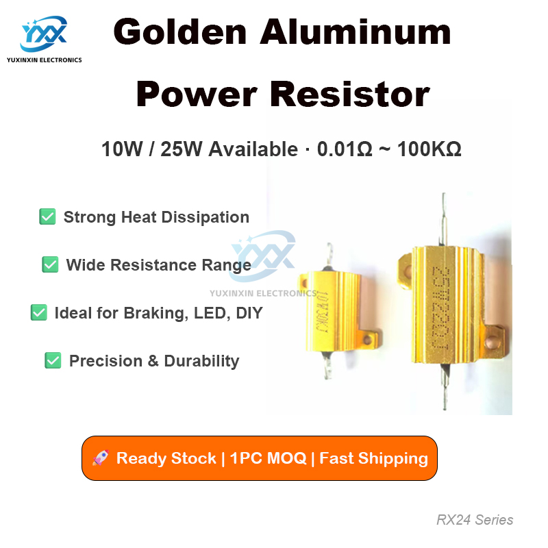 1PCS RX24 Power Resistor 10W 2 - огляд і ціна Diy Electronic Load