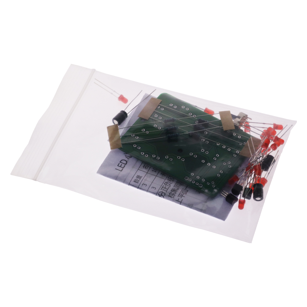 LED Heart-Shaped Running Light - огляд і ціна Diy Electronics Learning Kit