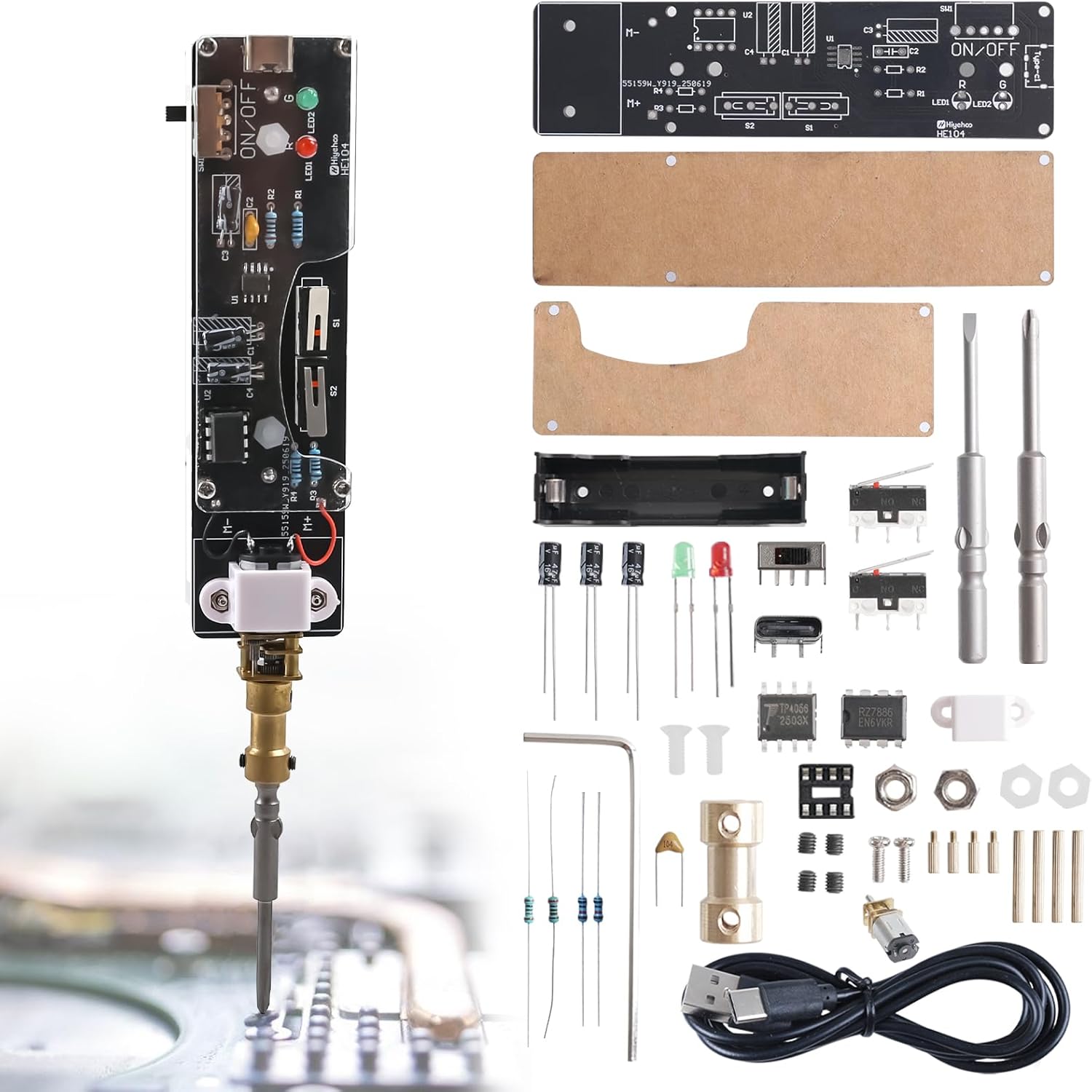 USB Rechargeable Electric Scre - огляд і ціна Diy Home Electronics Lab