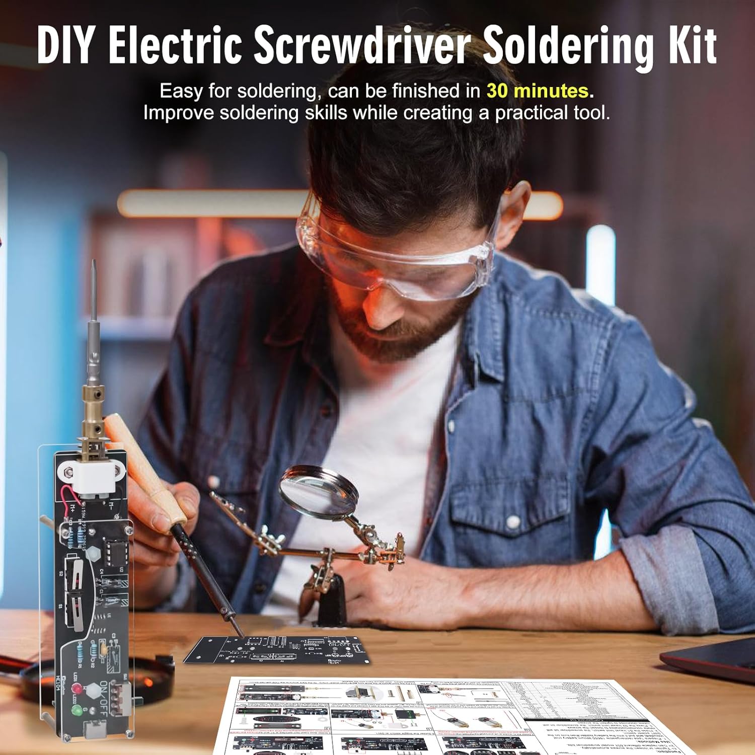USB Rechargeable Electric Scre - огляд і ціна Diy Home Electronics Lab