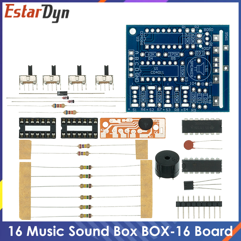 16 Music Sound Box BOX-16 Boar - огляд і ціна Diy Electronics Learning Kit