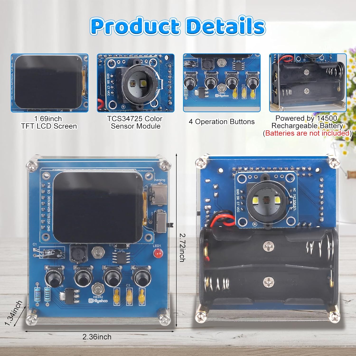 DIY Color Recognition Solderin - огляд і ціна Diy Electronics Learning Kit